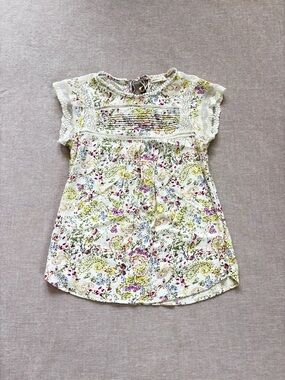 Anthropologie floral lace blouse.